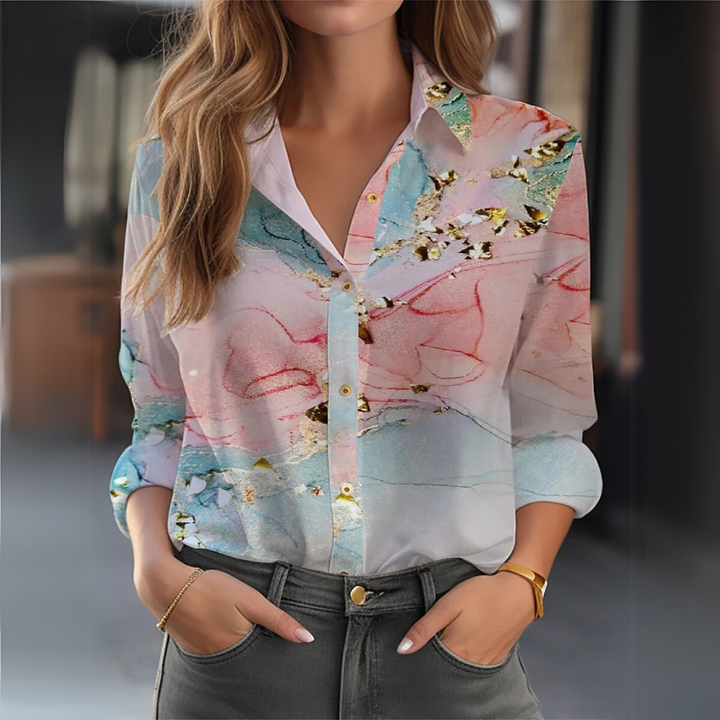 Zoe™ - Elegant Floral Blouse