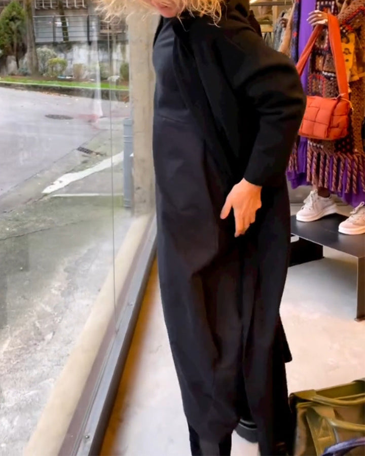 Clara™ Midi Autumn Dress with Pockets