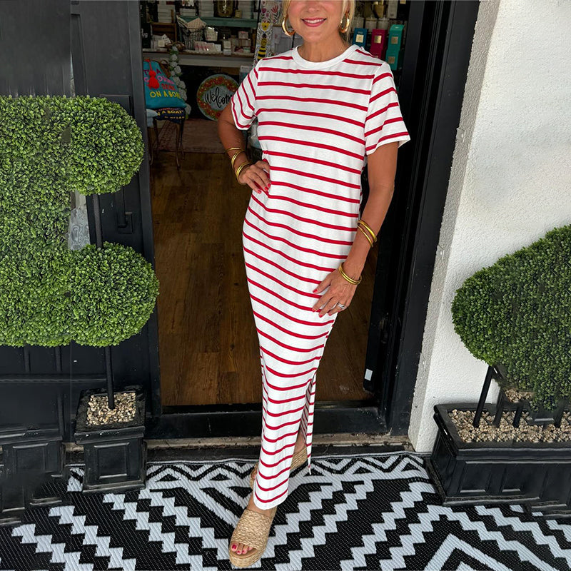 Sara-liv™ - Striped Maxi Dress